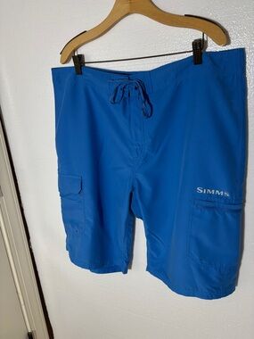 Simms Men's Blue Casual Shorts by a Trusted name in the Fishing World
